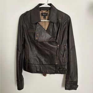 Buttery soft brown leather jacket